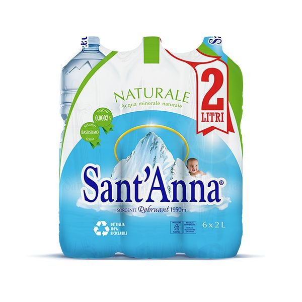 Acqua Sant'Anna Naturale Sorg Rebruant 6x2,0lt