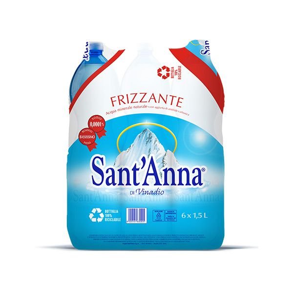 Acqua Sant'Anna frizzante 1,5L nuova forma