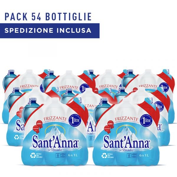 Acqua Sant'Anna Naturale 1,0L pack 54 bottiglie
